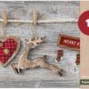 matches21 - Webshop Tischsets Platzsets MOTIV abwaschbar Weihnachten Merry Christmas und Holzoptik 126227 40 1 29