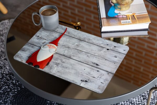 matches21 - Webshop Tischsets Platzsets MOTIV abwaschbar Weihnachten Nikolaus und Holzbrett 126225 14 1 26