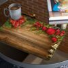 matches21 - Webshop Tischsets Platzsets MOTIV abwaschbar Weihnachten Schleifen Gloeckchen Holz 126239 14 1 35