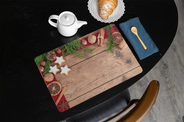 matches21 - Webshop Tischsets Platzsets MOTIV abwaschbar Weihnachten Weihnachtsbaum und Holz 126226 15 1 27