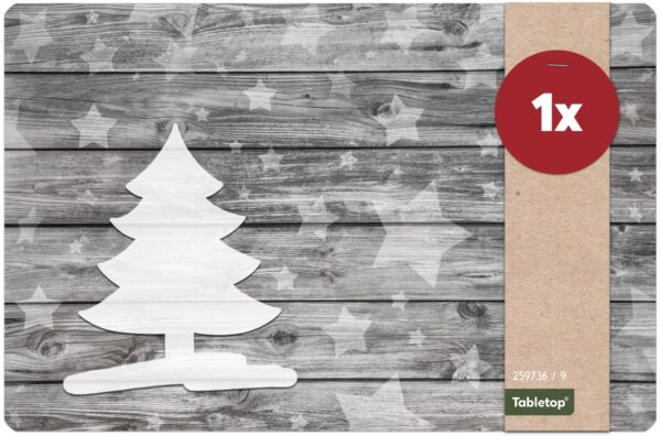 matches21 - Webshop Tischsets Platzsets MOTIV abwaschbar Weihnachten Weihnachtsbaum und Holz 126226 8 1 20