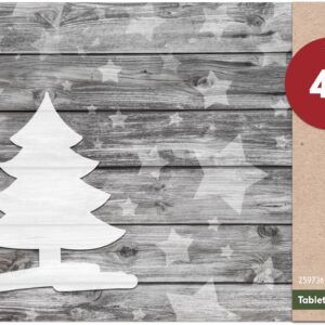 matches21 - Webshop Tischsets Platzsets MOTIV abwaschbar Weihnachten Weihnachtsbaum und Holz 126226 9 1 24