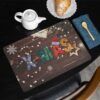 matches21 - Webshop Tischsets Platzsets MOTIV abwaschbar Weihnachten XMAS Holz Schneeflocken 126242 28 1 36