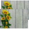 matches21 - Webshop Tischsets Platzsets Textil CLOTH Sonnenblumen Blumen Holz gelb weiss 2er 45x30 cm 125547 1 3