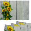 matches21 - Webshop Tischsets Platzsets Textil CLOTH Sonnenblumen Blumen Holz gelb weiss 4er 45x30 cm 125548 1 3