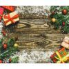 matches21 - Webshop Tischsets Stoff CLOTH waschbar Geschenke Weihnachten Holz Schnee Kugeln 126217 1 25