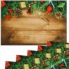 matches21 - Webshop Tischsets Stoff CLOTH waschbar Geschenke Zapfen Girlande Holz Weihnachten 126222 3 1 28