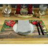 matches21 - Webshop Tischsets Stoff CLOTH waschbar Geschenke Zapfen Girlande Holz Weihnachten 126222 5 1 31