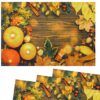 matches21 - Webshop Tischsets Stoff CLOTH waschbar Kuerbisse Herbstlaub Zimtstangen Holz bunt 126254 2 1 14