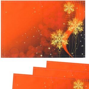 matches21 - Webshop Tischsets Stoff CLOTH waschbar Sterne Schneeflocken Stern Weihnachten 126224 8 1 10