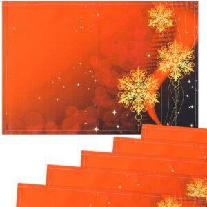 matches21 - Webshop Tischsets Stoff CLOTH waschbar Sterne Schneeflocken Stern Weihnachten 126224 9 1 9