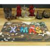 matches21 - Webshop Tischsets Stoff CLOTH waschbar Weihnachtsdeko XMAS Holz Schneeflocken 126218 7 1 30