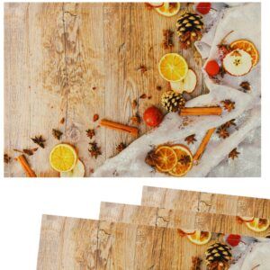 matches21 - Webshop Tischsets Stoff CLOTH waschbar Weihnachtsgewuerze Zapfen Holz Weihnachten 126216 2 1 28