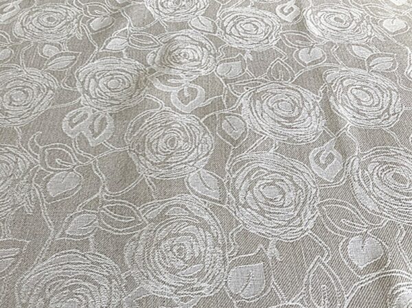 matches21 - Webshop Tischtuch Tischdecke LYDIA Natur Rosen beige creme 147x180 cm Landhaus 1 Stk 121962 1 2