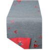 matches21 - Webshop Tischwaesche ALESSIA Sterne gestanzt zweiseitig rot grau Polyester 3 Modelle 125644 1 1 15