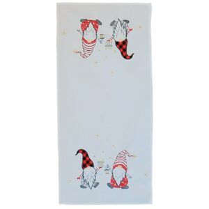 matches21 - Webshop Tischwaesche CARINA Wichtel Winter Stick Mitteldecken weiss bunt Poly 3 Modelle 125835 1 1 10