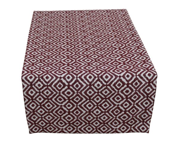 matches21 - Webshop Tischwaesche HANNA Quadrat Druck bordeaux viele Modelle 124914 1 1 10