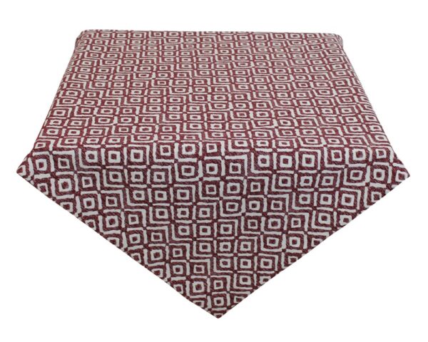 matches21 - Webshop Tischwaesche HANNA Quadrat Druck bordeaux viele Modelle 124914 3 1 12