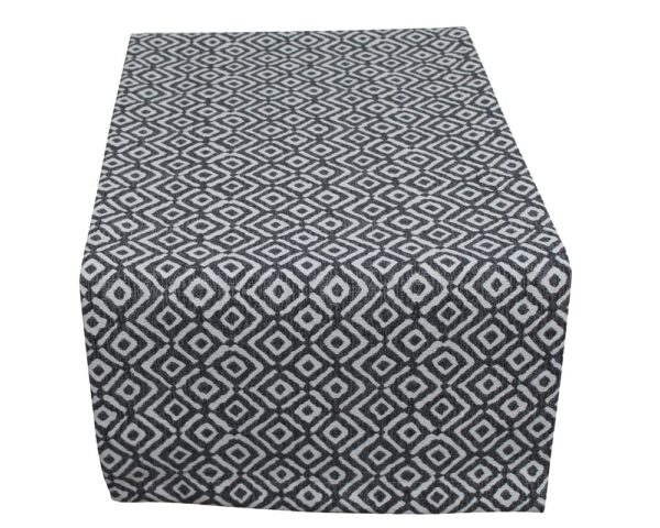 matches21 - Webshop Tischwaesche HANNA Quadrat Druck schwarz viele Modelle 124920 1 1 10