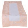 matches21 - Webshop Tischwaesche Heimtextilien weiss und Blueten Stickerei Borte rosa 1 Stk viele Modelle 124127 2 1 15