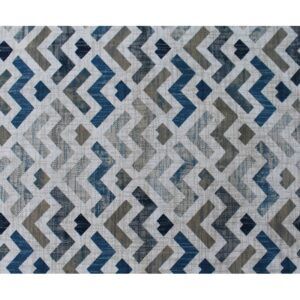 matches21 - Webshop Tischwaesche KARIN geometrisches Druck blau viele Modelle 124876 1 1 5