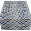 matches21 - Webshop Tischwaesche KARIN geometrisches Druck blau viele Modelle 124876 2 1 24