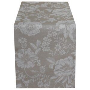 matches21 - Webshop Tischwaesche WANDA Blumen Muster hellbraun Polyester Baumwolle viele Modelle 125596 1 1 4