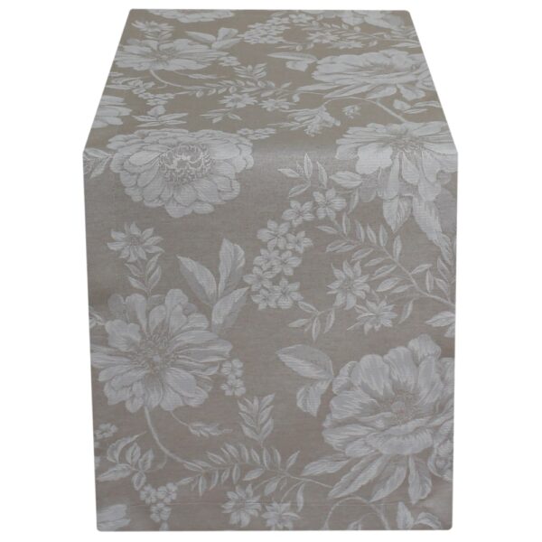 matches21 - Webshop Tischwaesche WANDA Blumen Muster hellbraun Polyester Baumwolle viele Modelle 125596 3 1 13