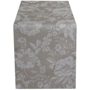 matches21 - Webshop Tischwaesche WANDA Blumen Muster hellgrau Polyester Baumwolle viele Modelle 125598 1 27