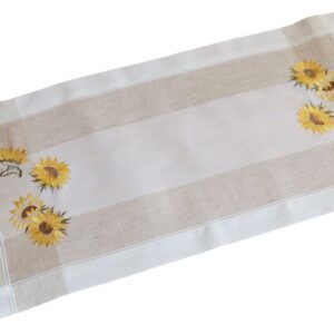 matches21 - Webshop Tischwaesche und Heimtextilien Sonnenblumen und Streifen Stick 1 Stk viele Modelle 124141 5 1 5