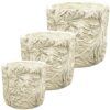 matches21 - Webshop Toepfe Pflanztoepfe Zement Ornamente gerade Form Garten braun 1 Stk in 3 Groessen 123786 1 13