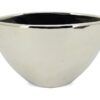 matches21 - Webshop Toepfe oval Pflanzgefaesse Pflanzschalen Pflanztoepfe Blumentoepfe silber in 2 Groessen 125417 1 1 11