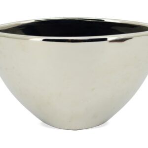 matches21 - Webshop Toepfe oval Pflanzgefaesse Pflanzschalen Pflanztoepfe Blumentoepfe silber in 2 Groessen 125417 1 1 15