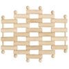 matches21 - Webshop Topf Untersetzer 18x15 5 cm flexibel Holz Kinder Bausatz Werkset Bastelset ab 8 J 105428 1 3