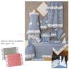 matches21 - Webshop Topflappen Landhaus blau weiss kariert und Herz 1 1 4