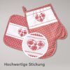 matches21 - Webshop Topflappen und Ofenhandschuh Set Landhausstil hitzebestaendig waschbar 126645 14 1 83