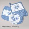 matches21 - Webshop Topflappen und Ofenhandschuh Set Landhausstil hitzebestaendig waschbar 126645 40 1 94