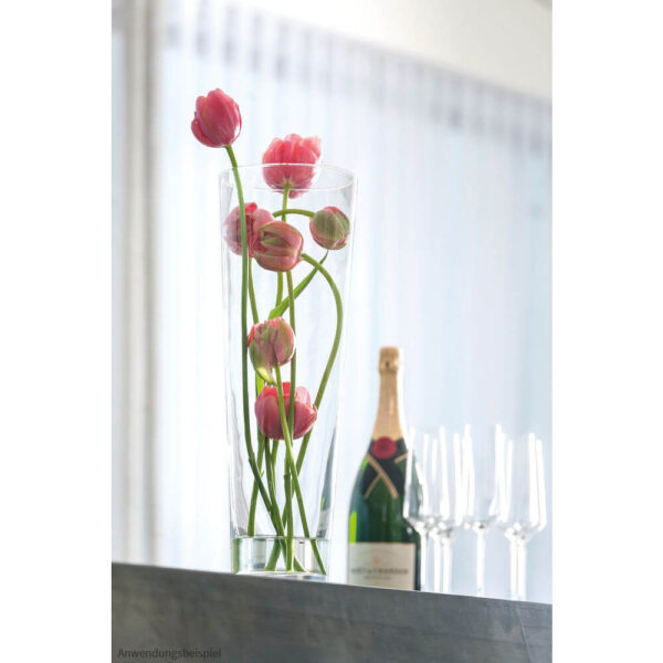 matches21 - Webshop Vasen Glas konisch Dekoglaeser Glasvasen Blumenvasen Bodenvasen hoch 1 Stk 2 Groessen 118440 5 1 20