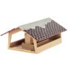 matches21 - Webshop Vogelhaus Futterautomat 30x20x20 cm Holz Kinder Bausatz Werkset Bastelset ab 11 J 110543 3 1 4