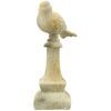 matches21 - Webshop Vogelstatuen Figuren Antik Voegel Podest Gartendeko Poly creme 2 Groessen 124459 3 1 19