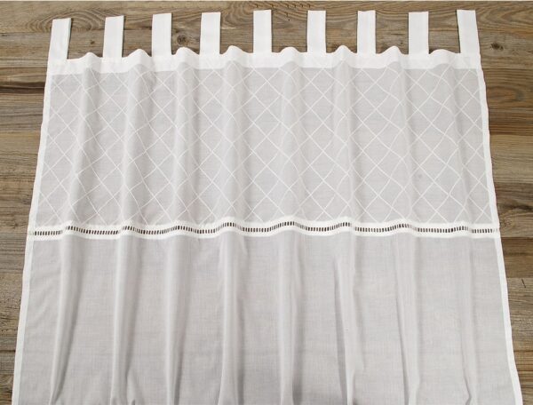 matches21 - Webshop Vorhang Gardine ELLI Stick Easy Mix Spitze Landhaus 105x250 cm Baumwolle 1 Stk 121452 1 1