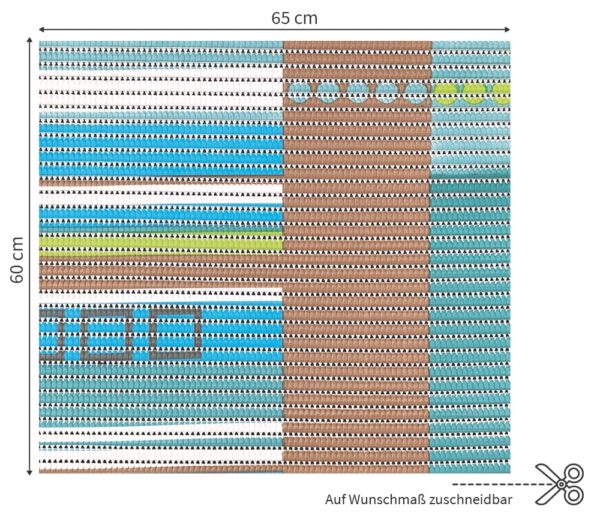 matches21 - Webshop Waschmaschinenauflage NOVA SKY Antirutschmatte bunte Streifen 60 cm 124693 3 1 2