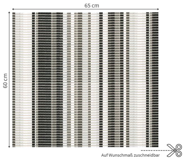 matches21 - Webshop Waschmaschinenauflage NOVA SOFT Antirutschmatte Balken grau 60 cm 124716 1 1 2