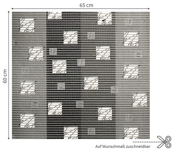 matches21 - Webshop Waschmaschinenauflage NOVA SOFT Antirutschmatte Streifen 60 cm 124717 1 1 2