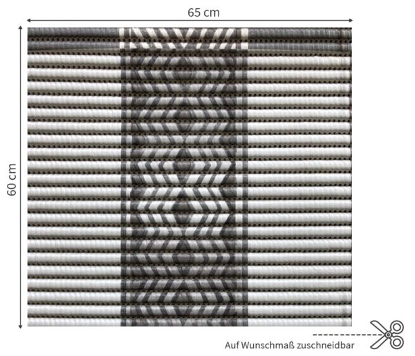 matches21 - Webshop Waschmaschinenauflage NOVA SOFT Antirutschmatte Wellen grau 60 cm 124729 1 1 2
