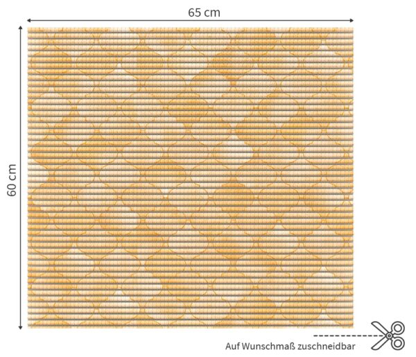 matches21 - Webshop Waschmaschinenauflage NOVA TEX Antirutschmatte Fliesen gelb 60 cm 124764 1 2