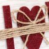 matches21 - Webshop Wechselrahmen 3D Schriftzug LOVE Bilderrahmen Holz weiss rot 1 Stk 10x15 cm 123563 1 4