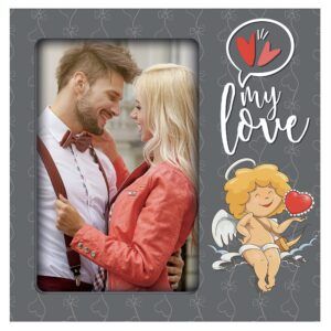 matches21 - Webshop Wechselrahmen Schriftzug MY LOVE mit Dekodruck Holz mehrfarbig 1 Stk 10x15 cm 123579 1 8