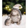 matches21 - Webshop Weihnachtsdeko 2er Set Igel Figuren Indoor Outdoor Kunststein 126724 1 1 4