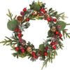 matches21 - Webshop Weihnachtskraenze Tischkraenze Blaetter und Beeren Kunststoff 1 Stk 30 cm 2 Farben 122492 1 1 14